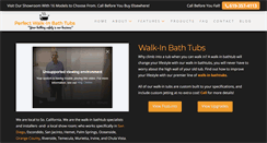 Desktop Screenshot of perfectwalkinbathtubs.com